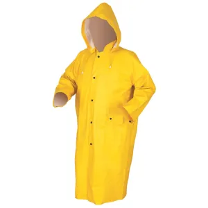 600CX2 MCR Commodore Heavy Ribbed PVC/Non-Woven Poly/nylon,Rain Coat,Yellow