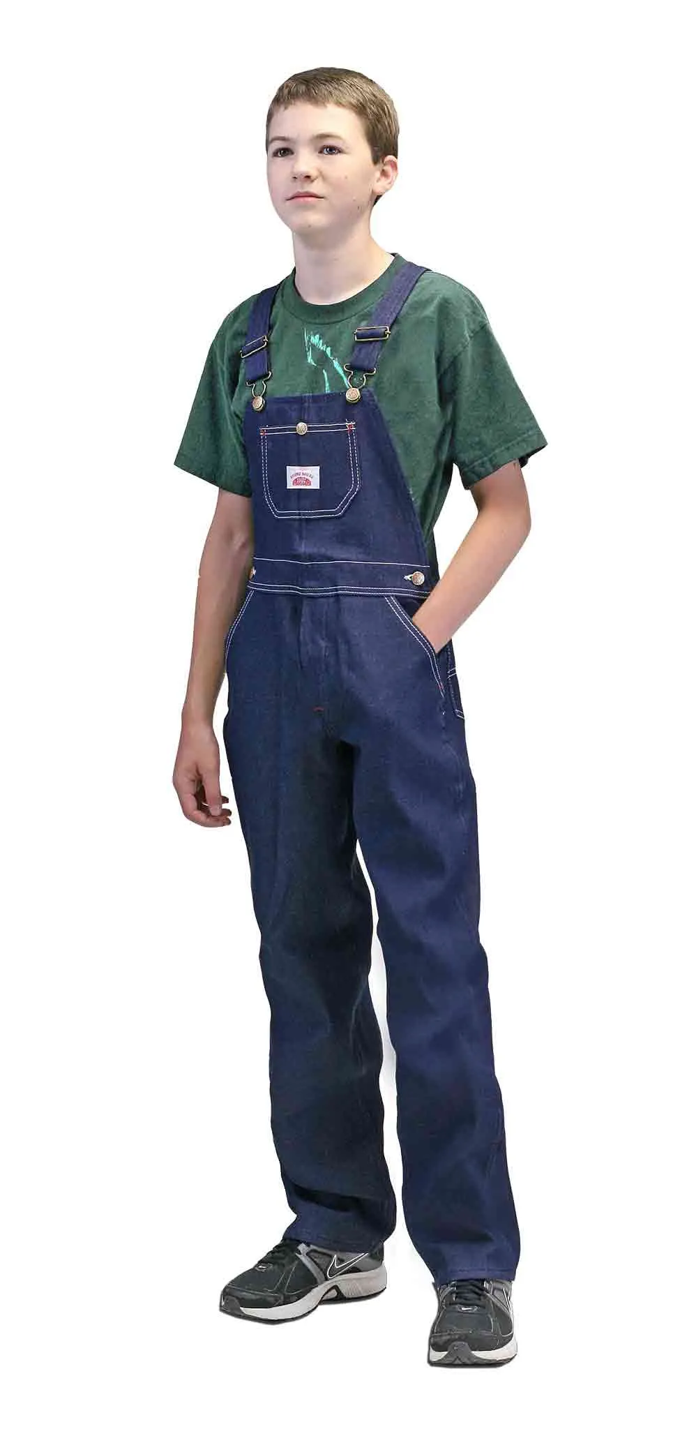 #9 Youth Blue Denim Bib Overalls