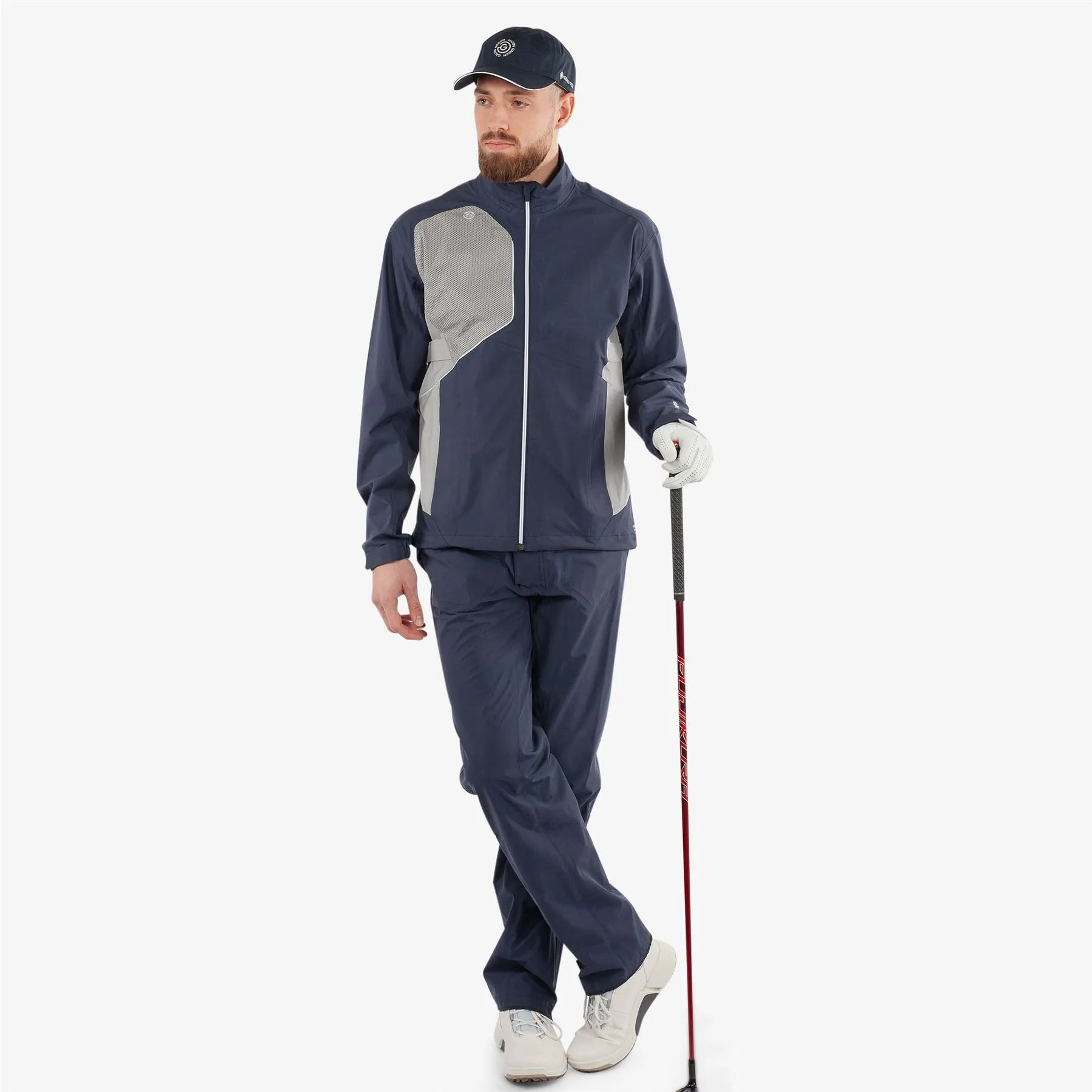 Ames PERTEX Waterproof Jacket Navy/Cool Grey - 2024