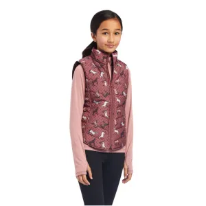 Ariat® Girl's Bella Reversible Insulated Wild Ginger Ponies Vest 10041367