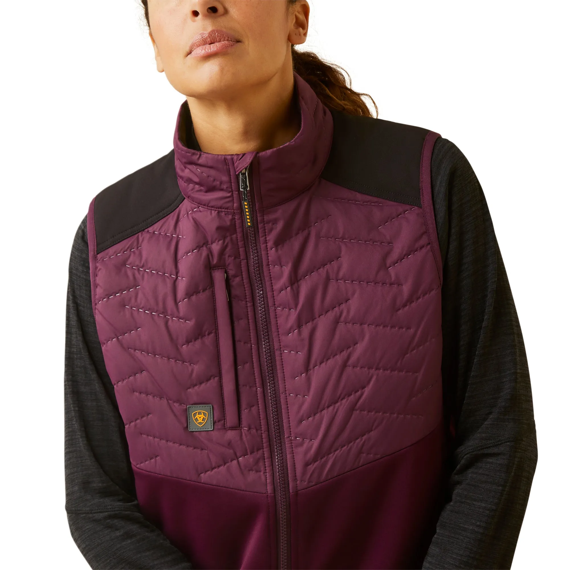 Ariat Ladies Rebar Cloud 9 Potent Purple Insulated Vest 10046156