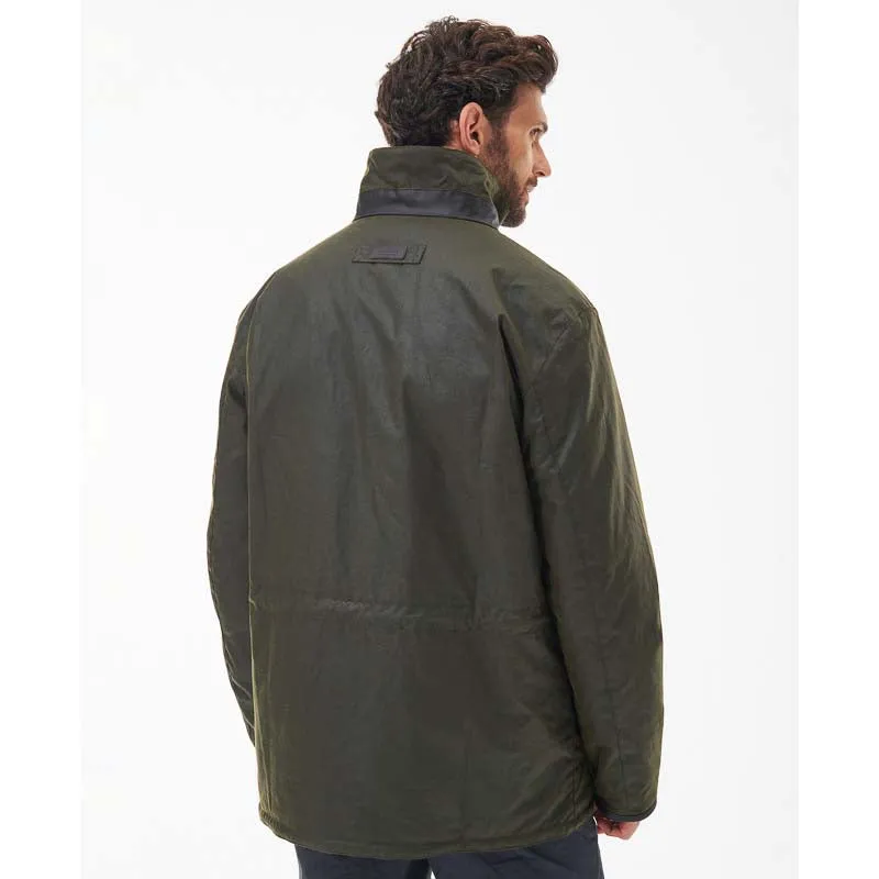 Barbour Brockstone Mens Wax Jacket - Archive Olive