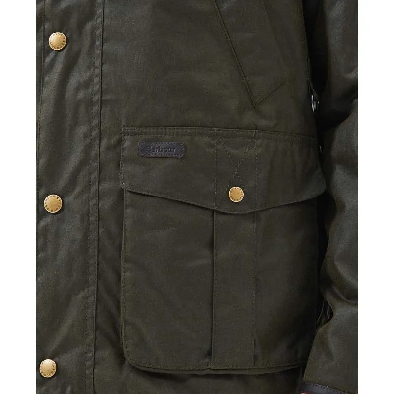 Barbour Brockstone Mens Wax Jacket - Archive Olive