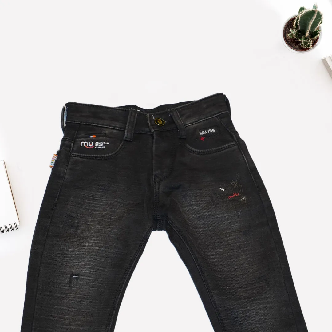 Black Faded Jeans for Boys