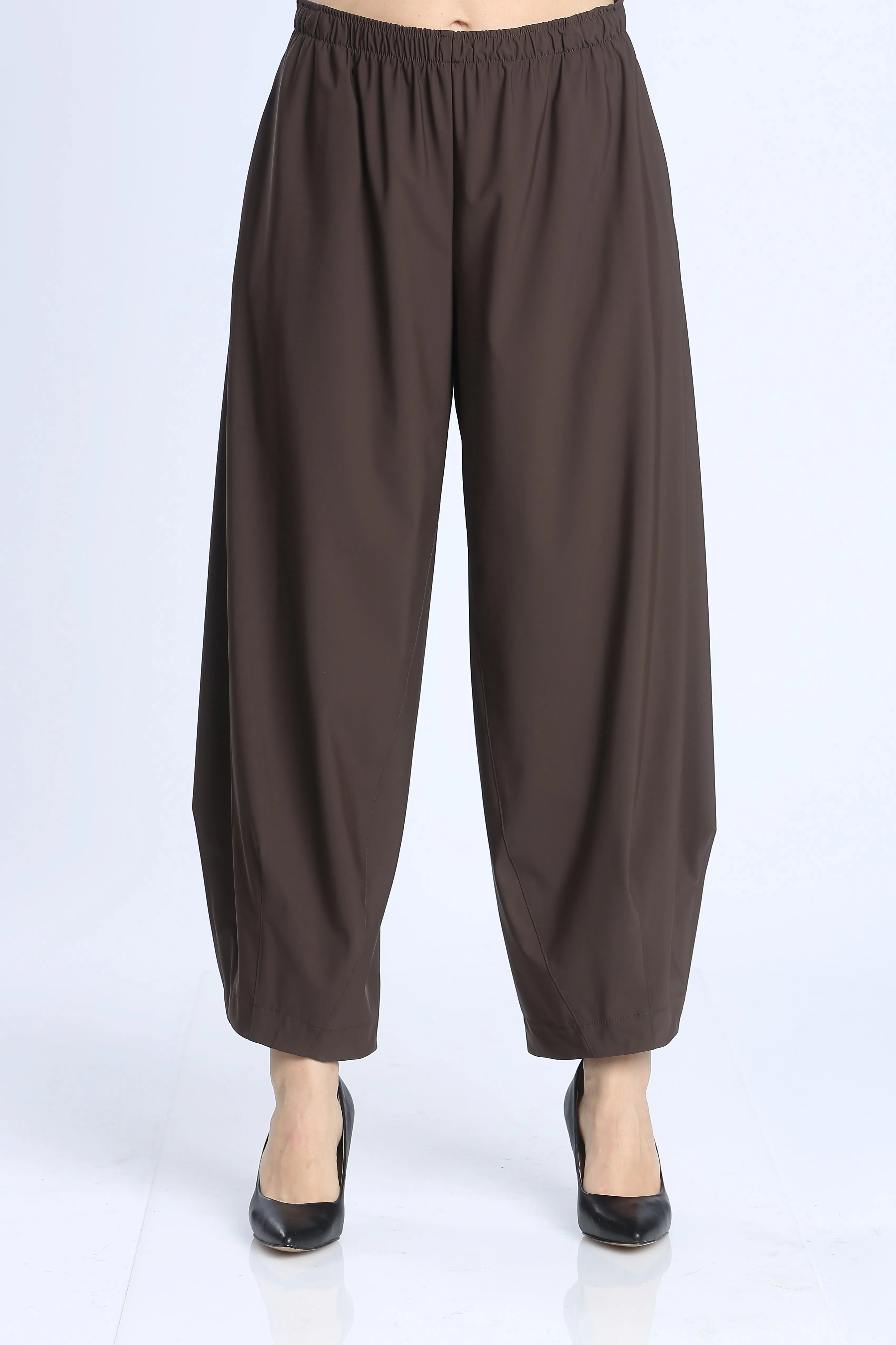 Brown Stretch Bubble Pants