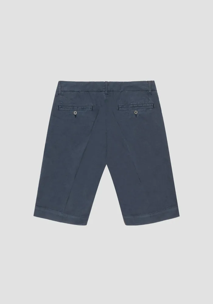 calçao  Trousers Bryan Skinny Fit Navy Blue Antony Morato