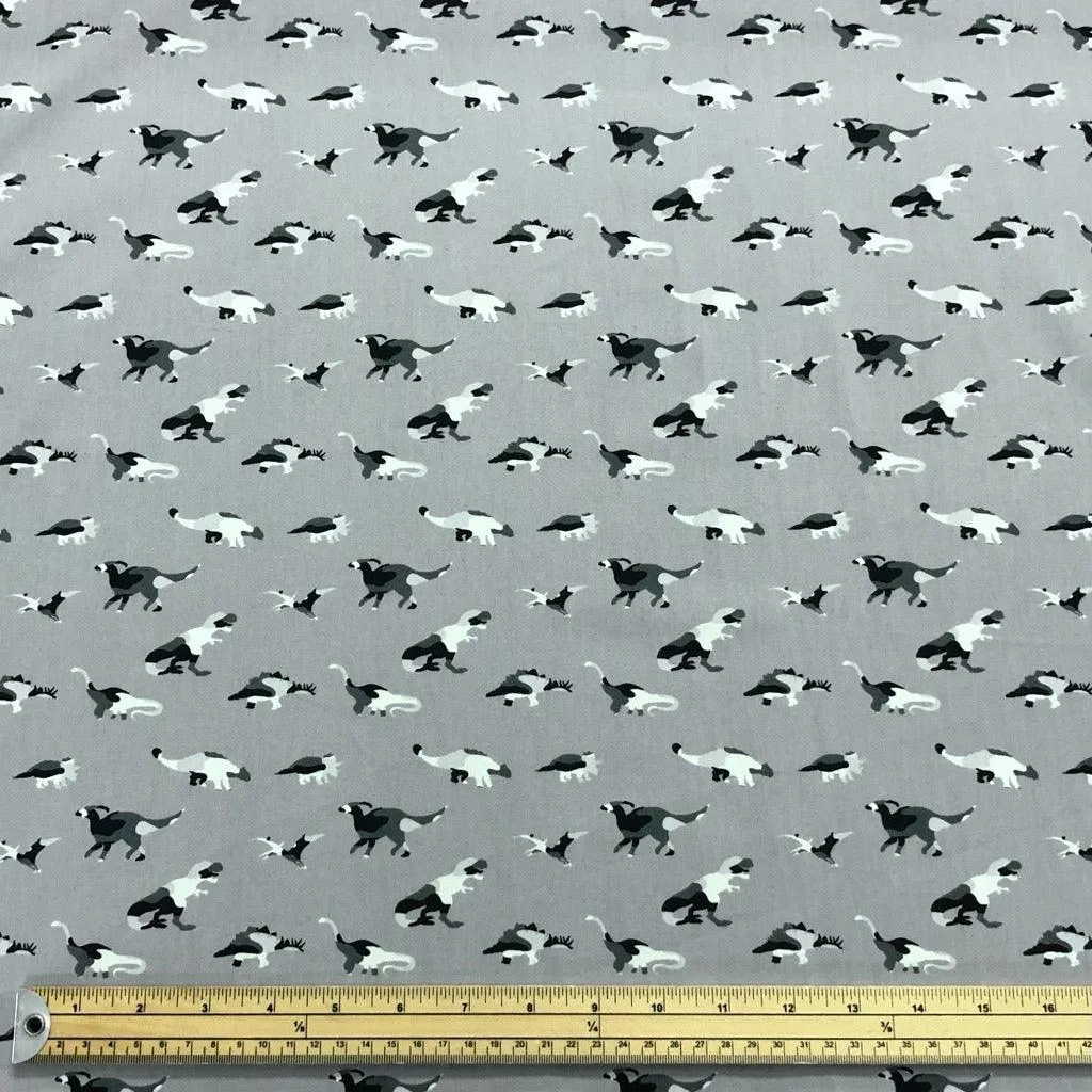 Camouflage Dinosaurs Cotton Fabric