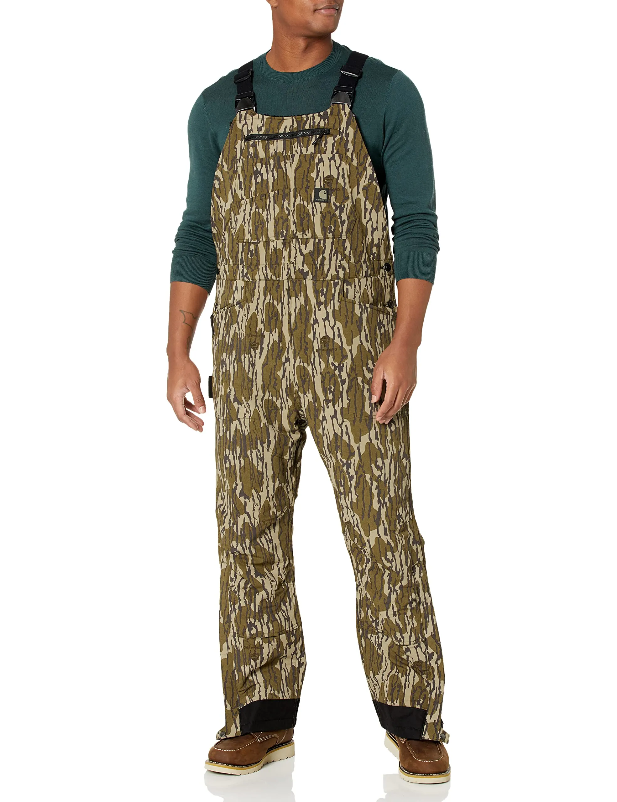 Carhartt 105476 Mens Super Dux™ Relaxed Fit Insulated Camo Bib Overall