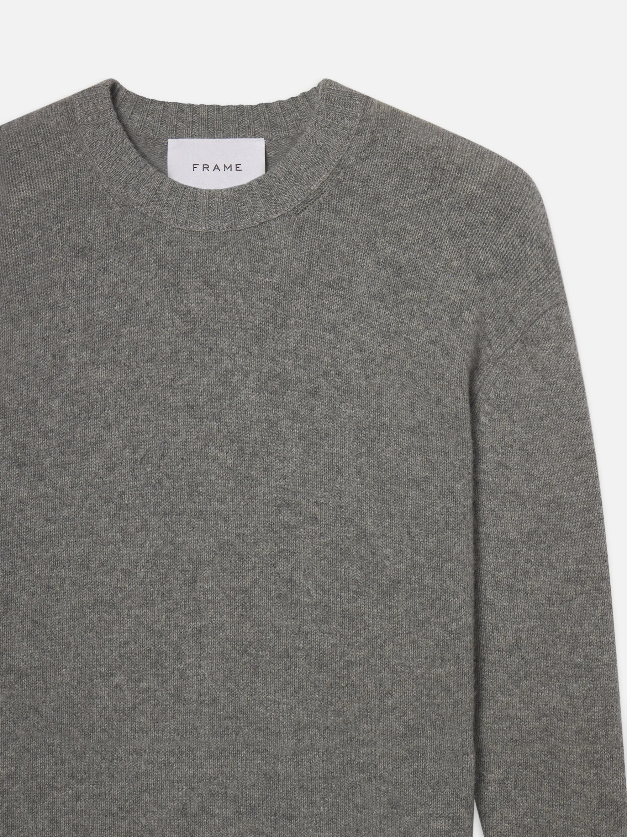 Cashmere Crewneck Sweater -- Gris