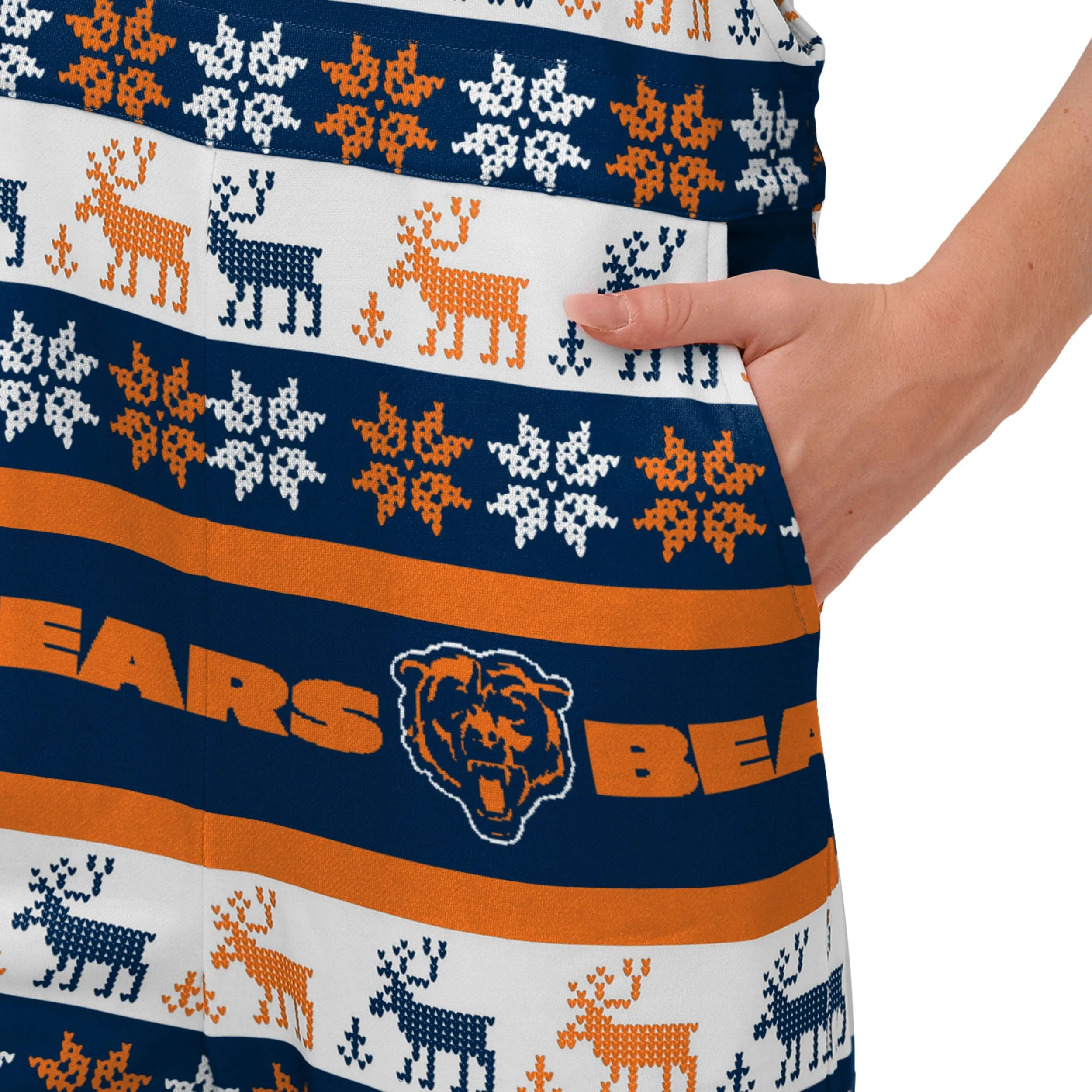 Chicago Bears NFL Womens Ugly Home Gating Bib Overalls