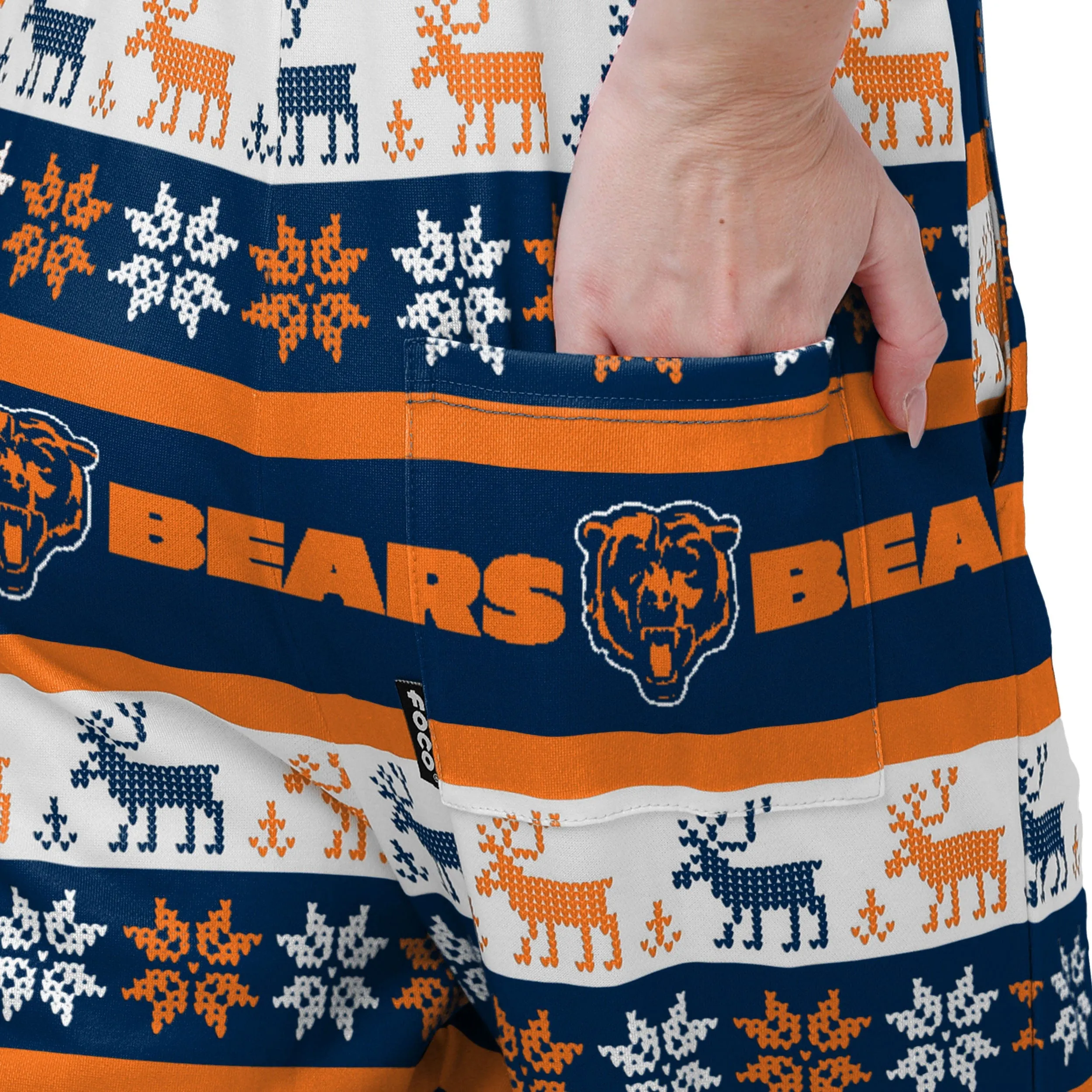 Chicago Bears NFL Womens Ugly Home Gating Bib Overalls