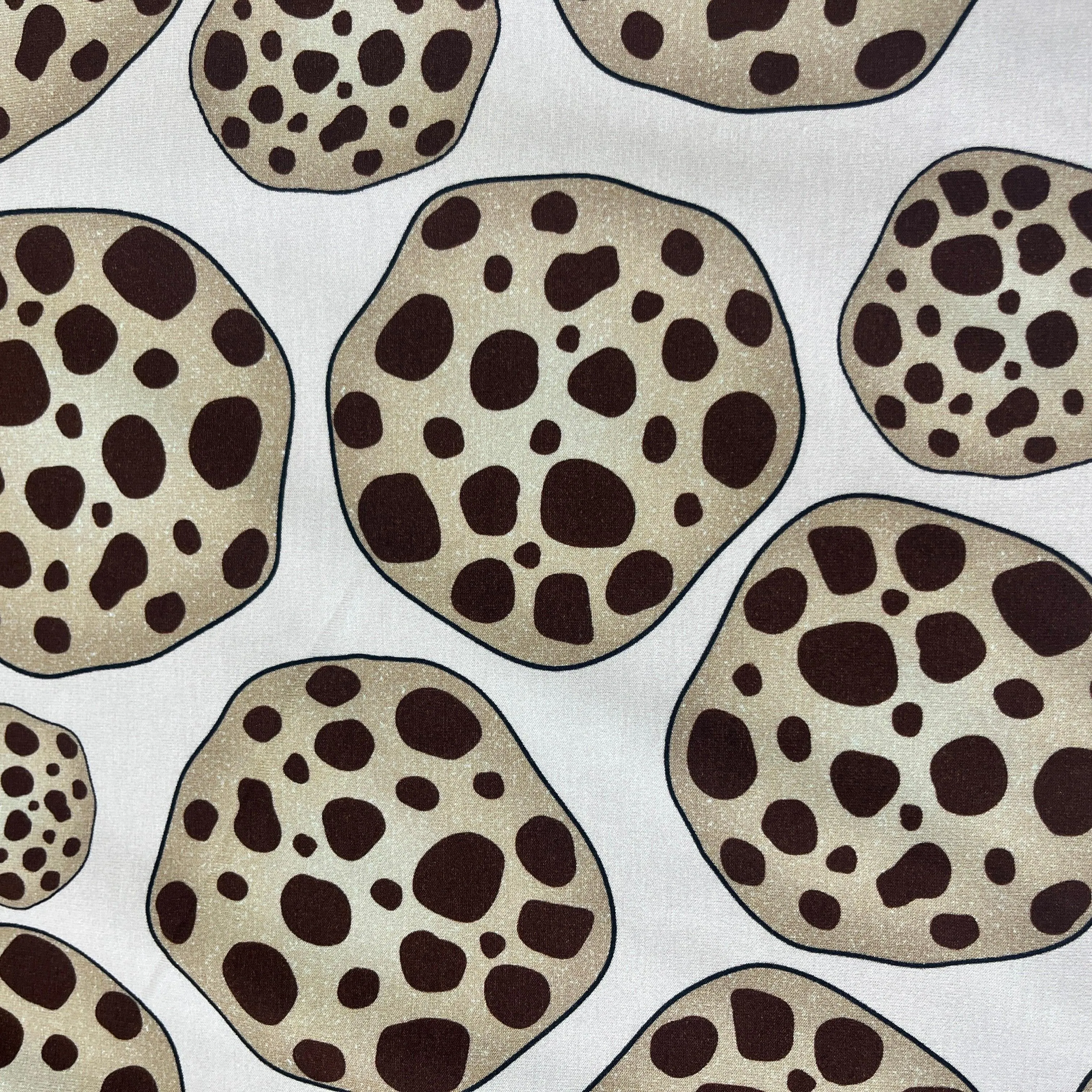 Chocolate Chip Cookies on Pink Bamboo/Spandex Jersey Fabric