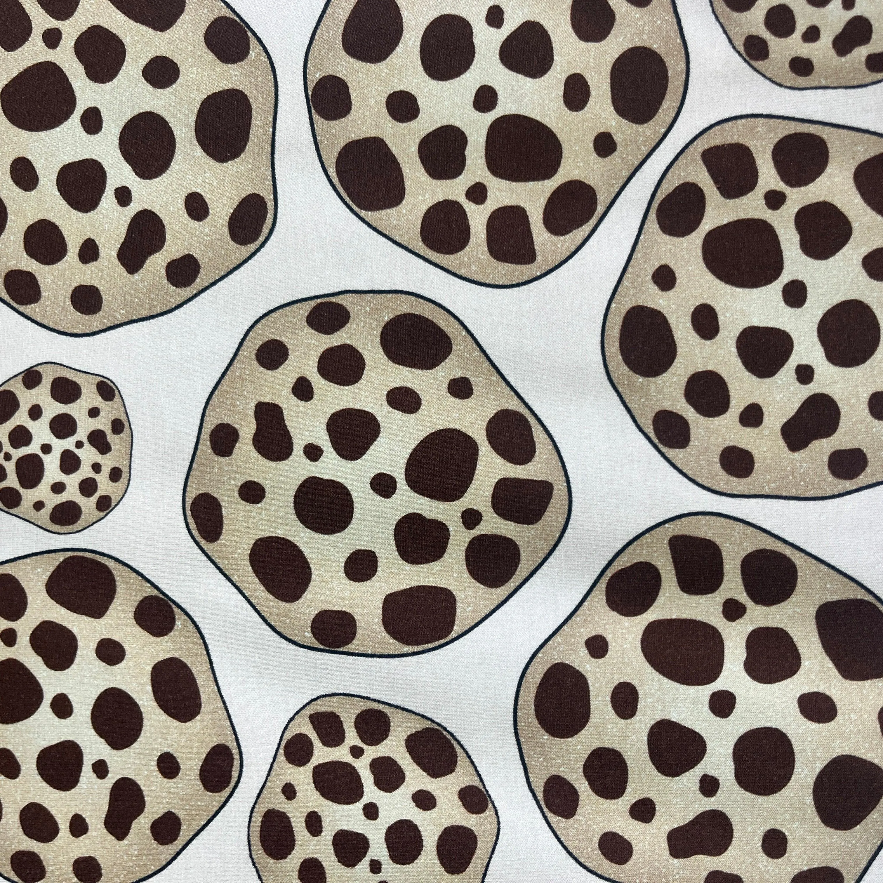 Chocolate Chip Cookies on Pink Bamboo/Spandex Jersey Fabric