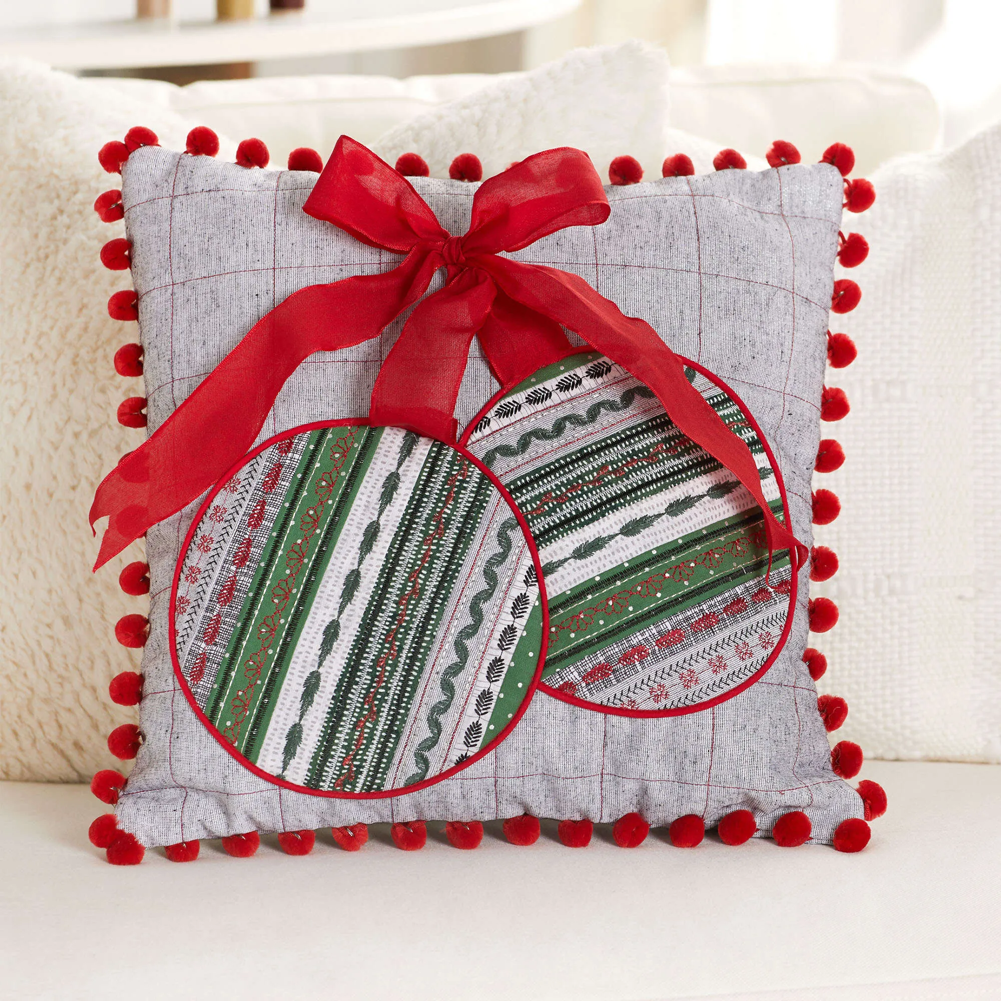 Coats & Clark Sewing Ornament Applique Pillow