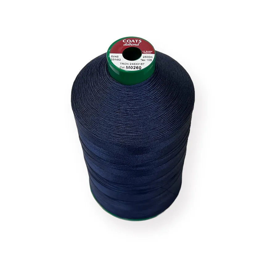 Coats Dabond V92 UV Resistant Bonded Polyester Thread. 2000m