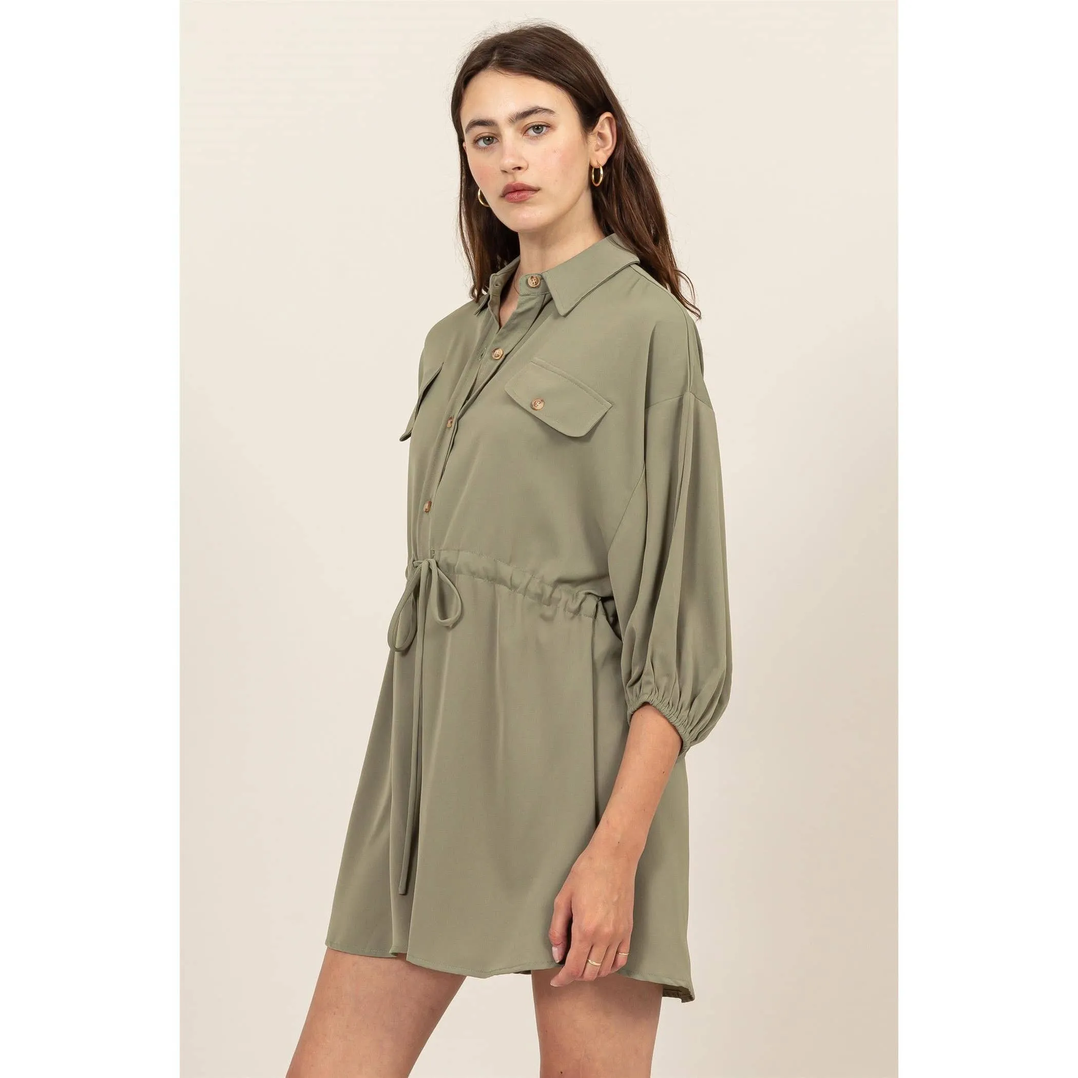 Collared Shirt Dress