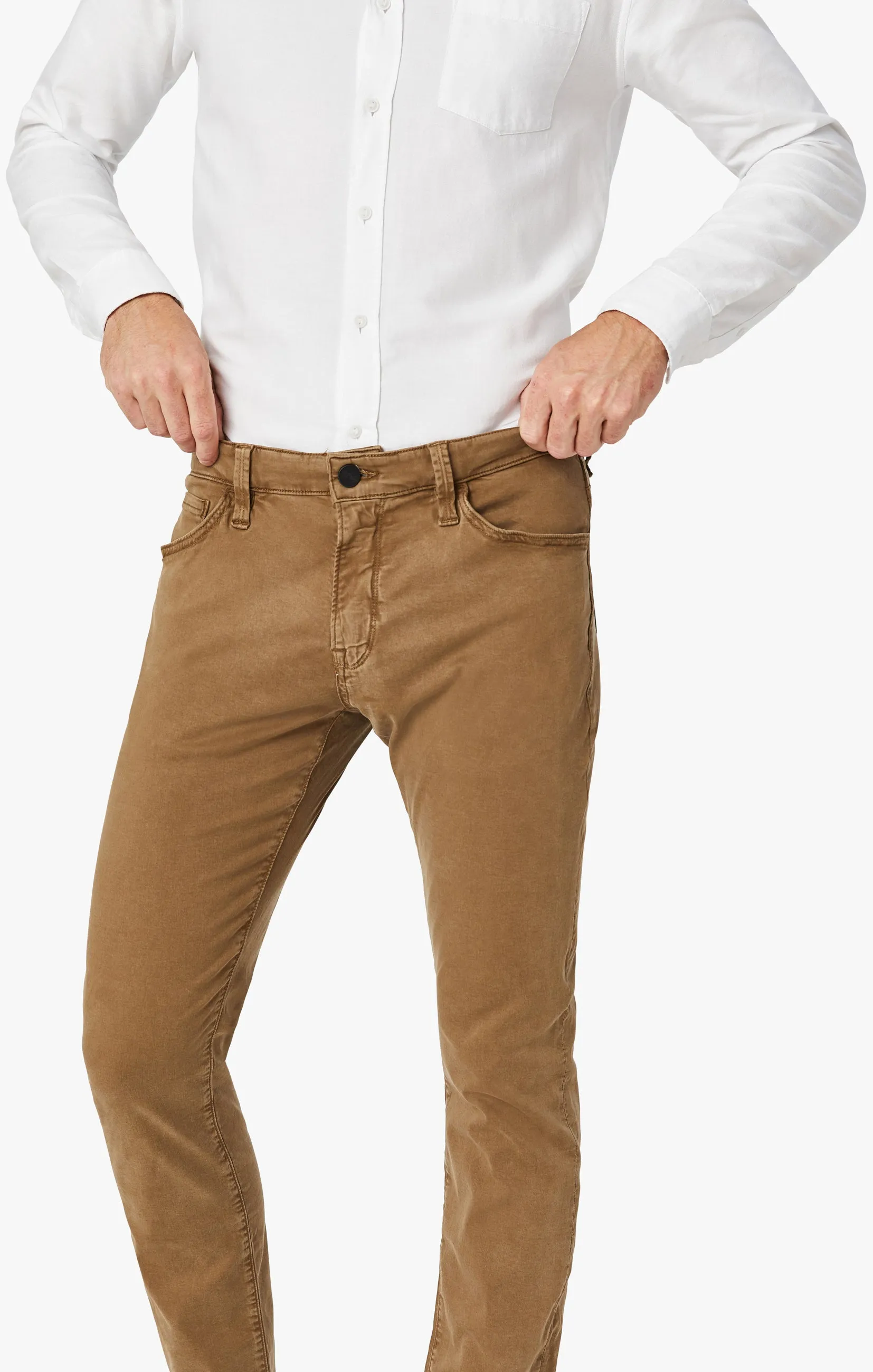 Cool Tapered Leg Pants In Tobacco Twill