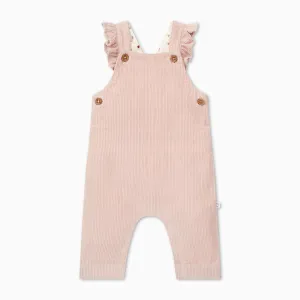 Corduroy Frilled Overalls