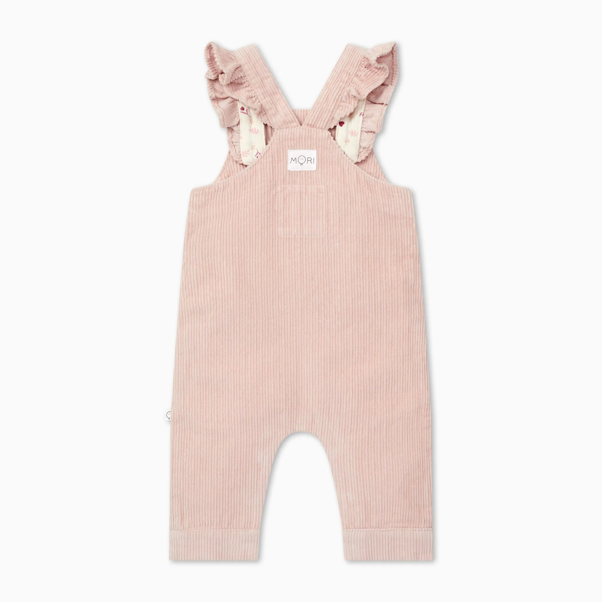 Corduroy Frilled Overalls