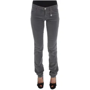 Costume National Sleek Super Slim Gray Jeans