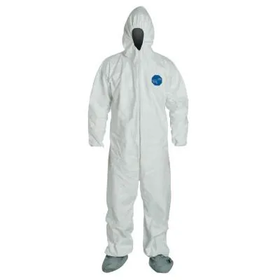 DuPont™ Tyvek® 400 Coveralls with Attached Hood and Boots, White, Large, TY122SWHLG0025VP