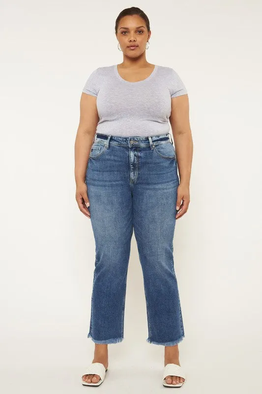 FINAL SALE ~ PLUS KAN CAN High Rise Slim Straight Jean (Tiff)