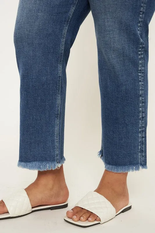 FINAL SALE ~ PLUS KAN CAN High Rise Slim Straight Jean (Tiff)