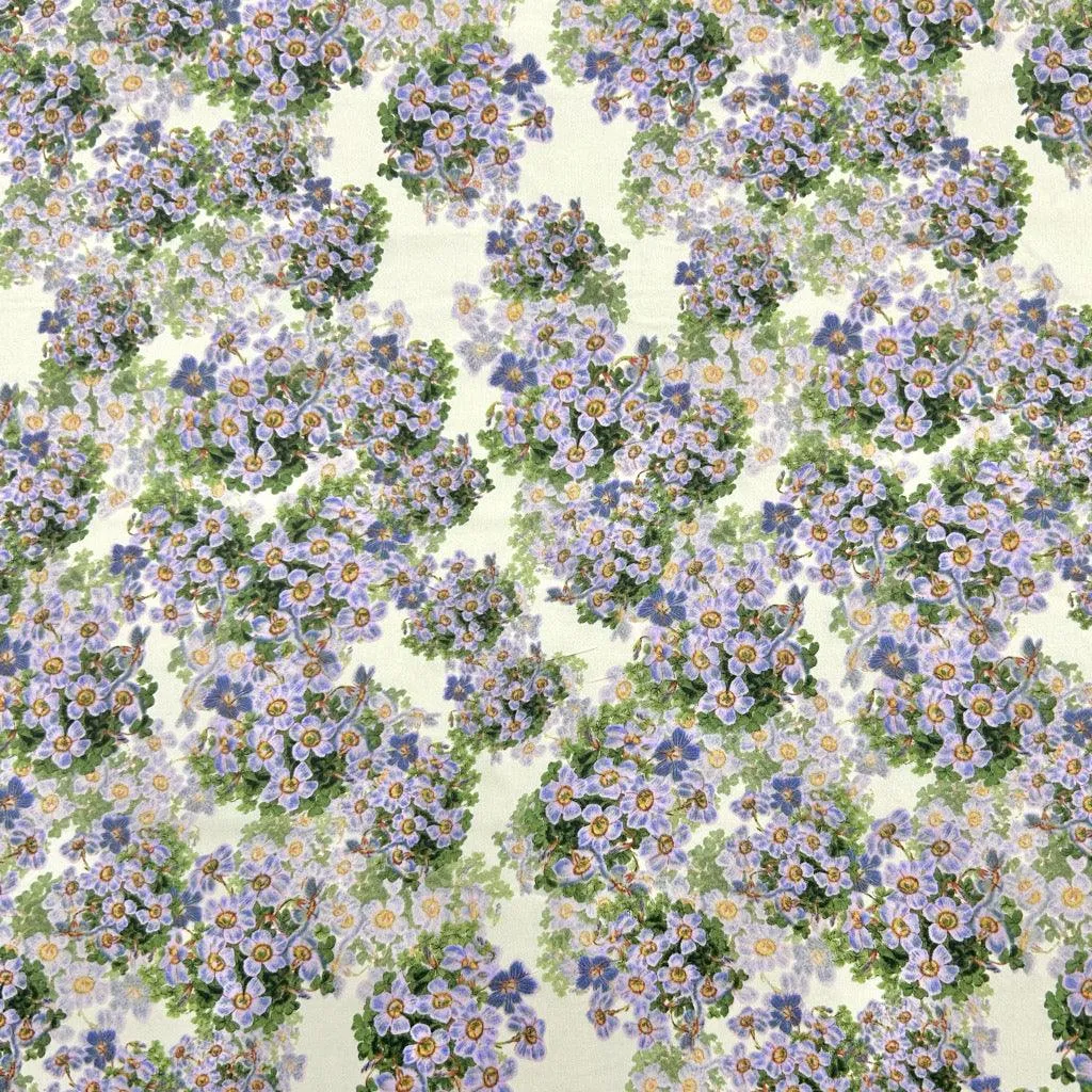 Floral Clusters Crepe Fabric