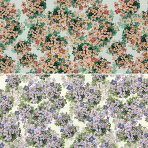 Floral Clusters Crepe Fabric