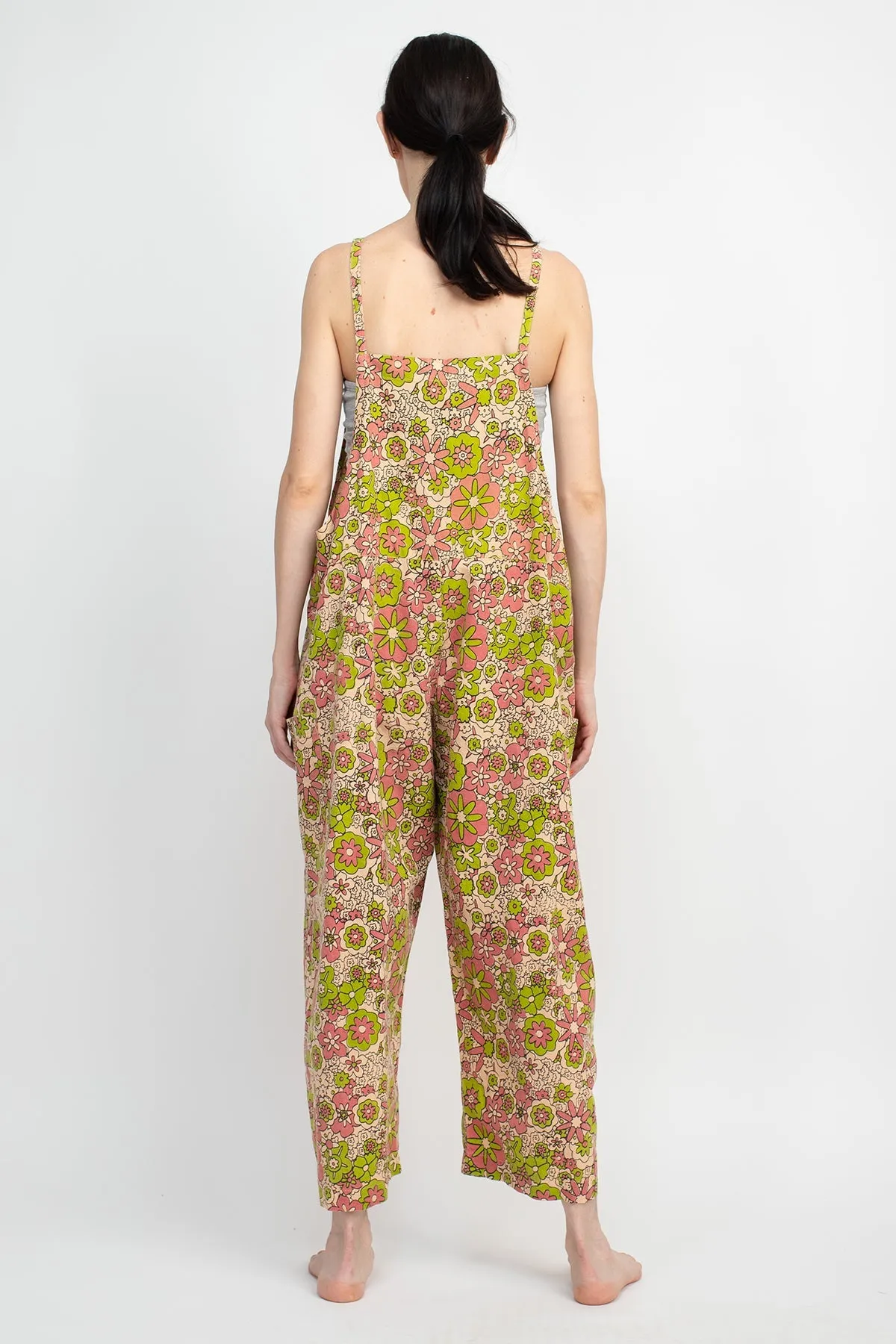 Flower Power Oversized Overalls