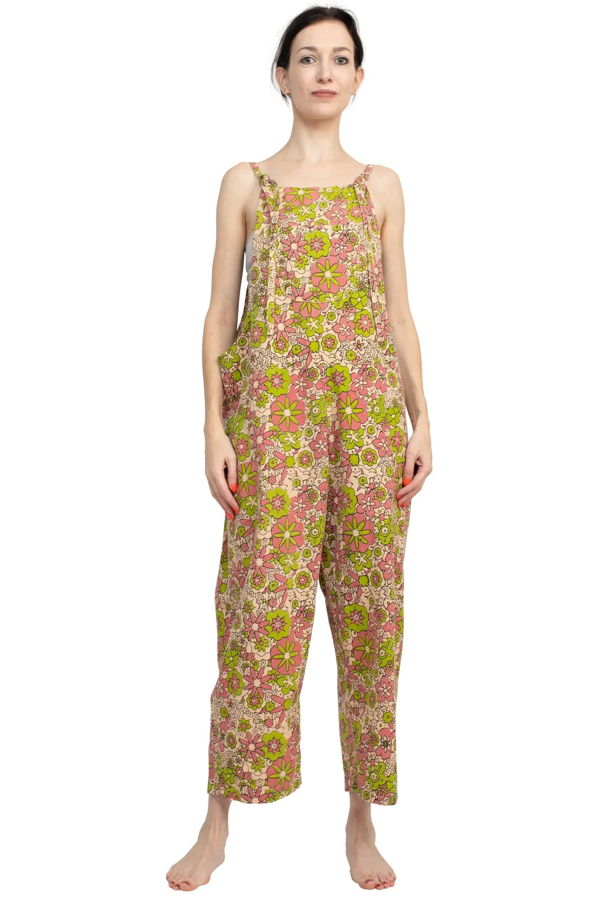 Flower Power Oversized Overalls