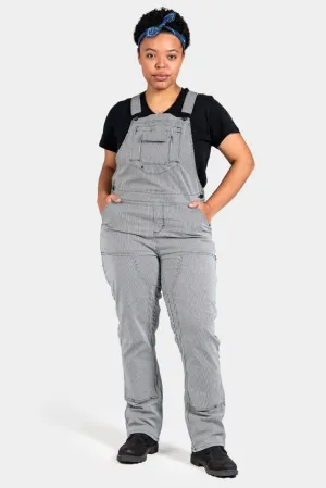 Freshley Overalls For Women in Indigo Stripe Denim