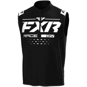 FXR  Mens Black White RR MX Vest Breathable Mesh Back Lightweight Waterproof