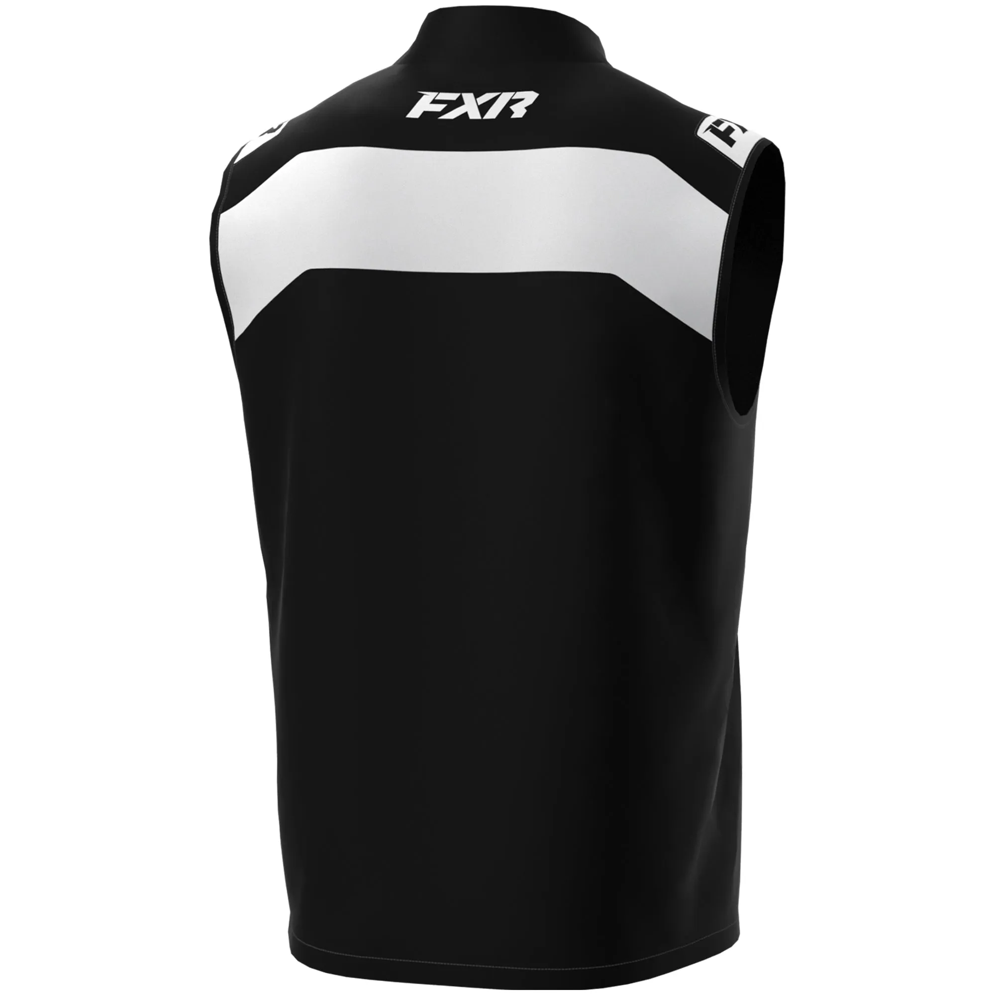 FXR  Mens Black White RR MX Vest Breathable Mesh Back Lightweight Waterproof