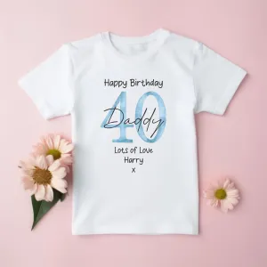 Happy 40th Birthday DADDY Baby Outfit (First Birthday 1st Birthday Daddy Dad Birthday l New Dad Gift | Love My Dad)