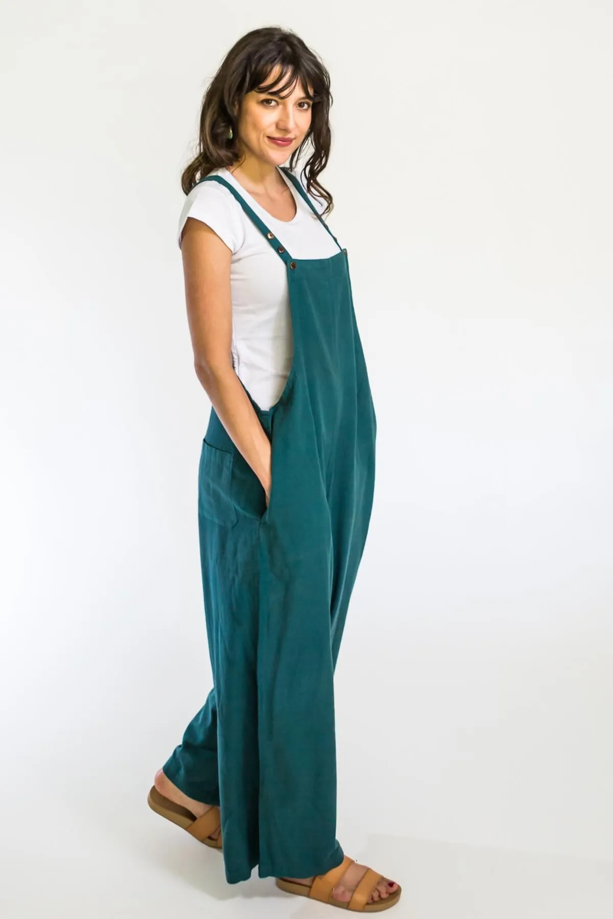 Juanita Overalls Long - Turquoise