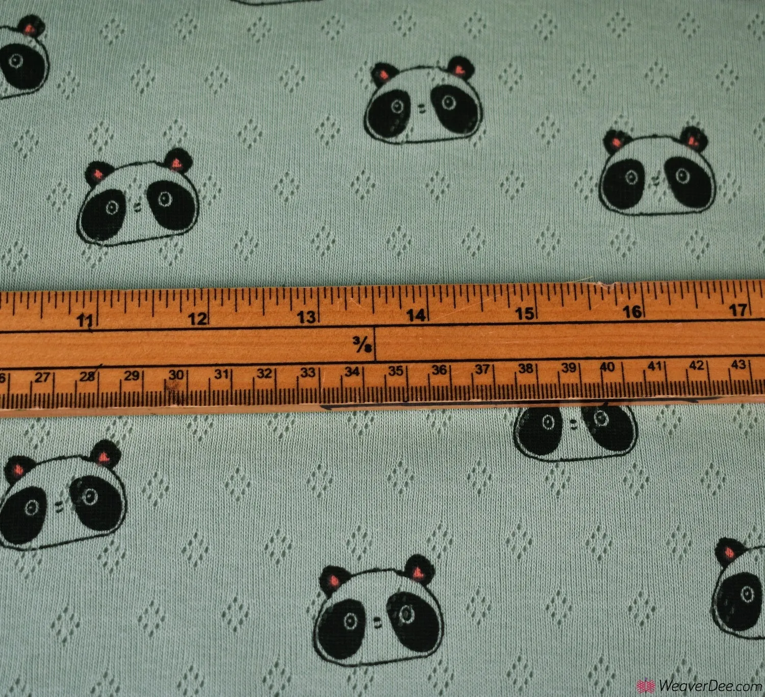 Knitted Cotton Jersey Fabric - Panda Sage Green