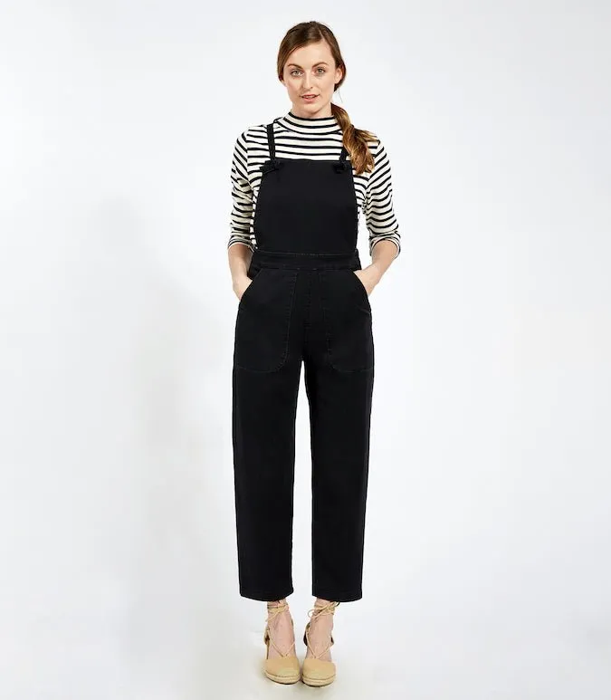 Knot Overalls in Black