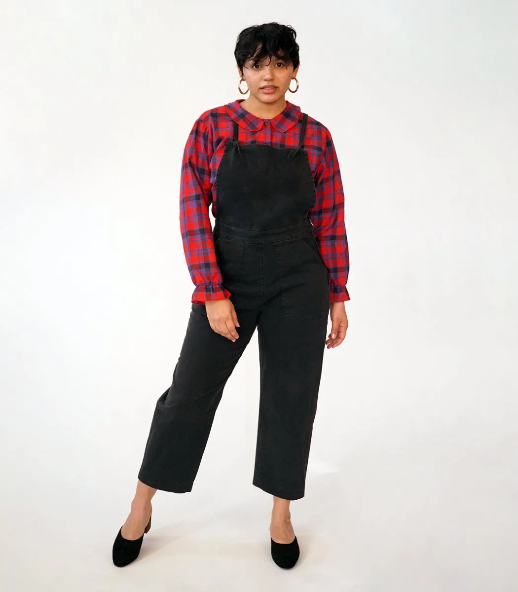 Knot Overalls in Black