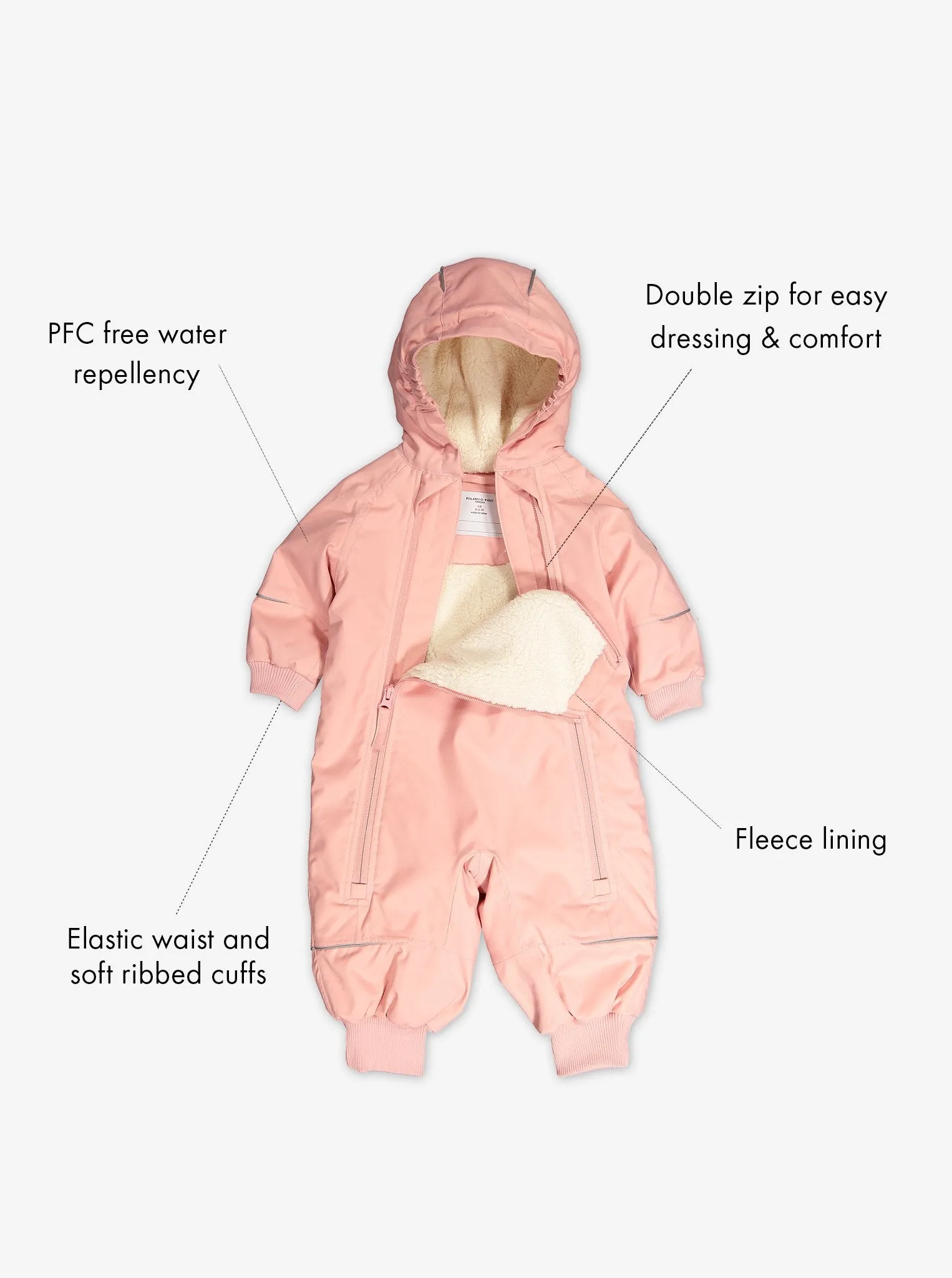 Lightly Padded Waterproof Babies Overalls