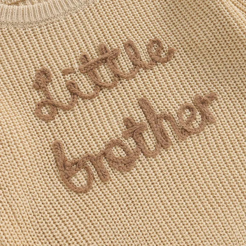 Little Brother Knit Embroidered Sweater