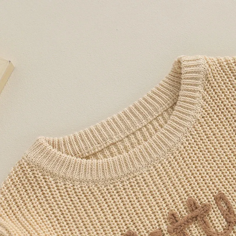 Little Brother Knit Embroidered Sweater