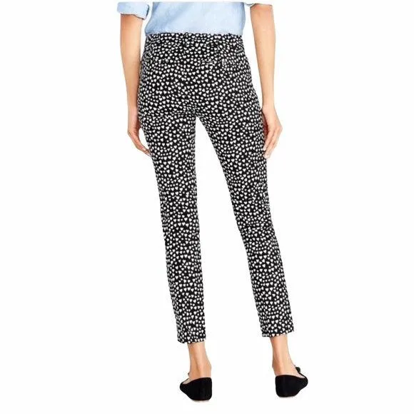 Low Waist Heart Print Cropped Trouser Pants