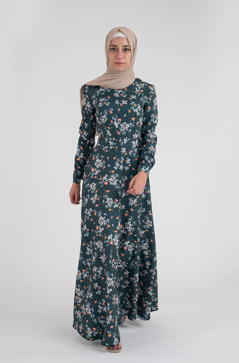 Natasha floral Dress-Hijab Fashion style