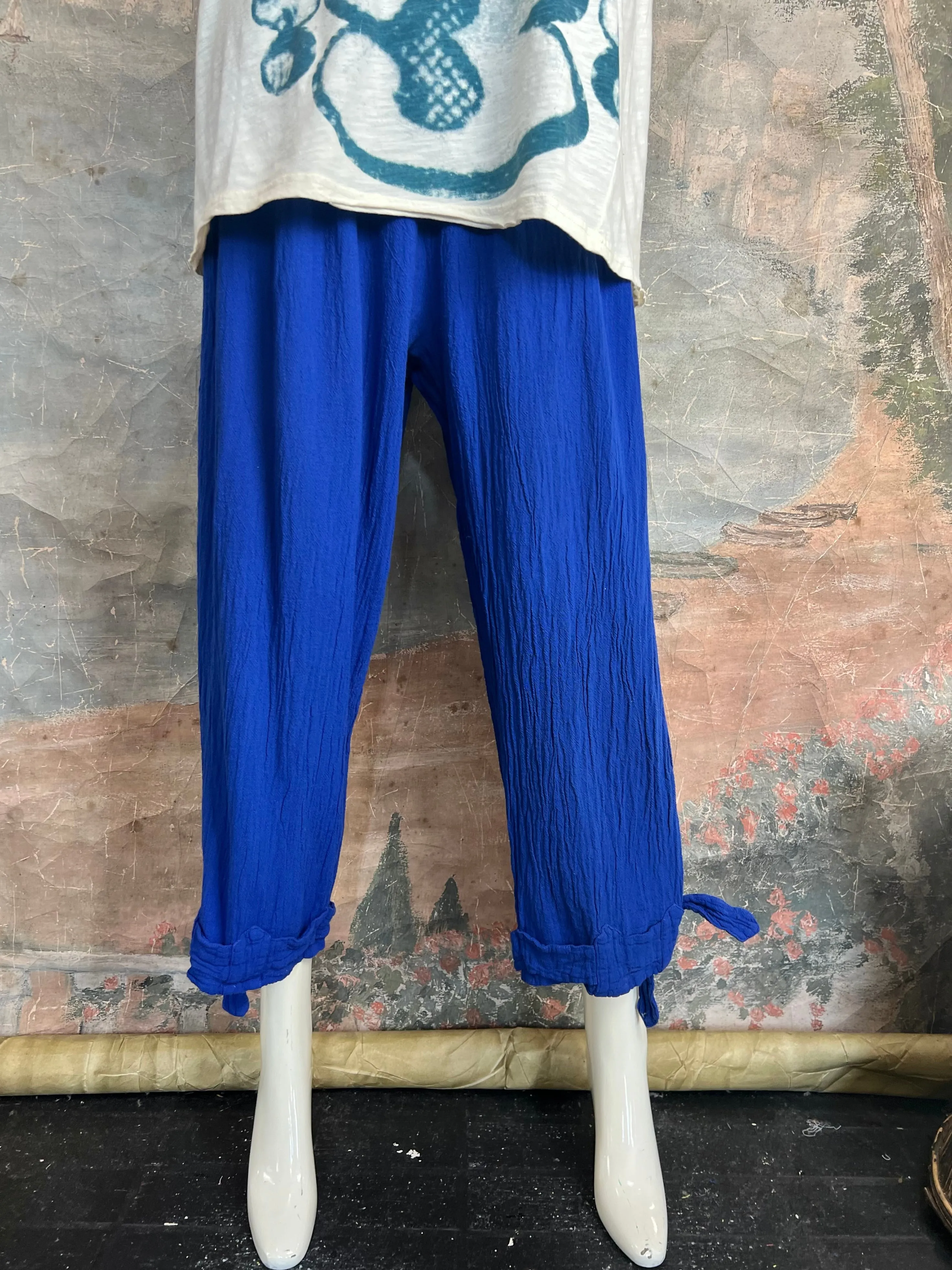 Oh My Gauze BANDO Pant-Cobalt Blue