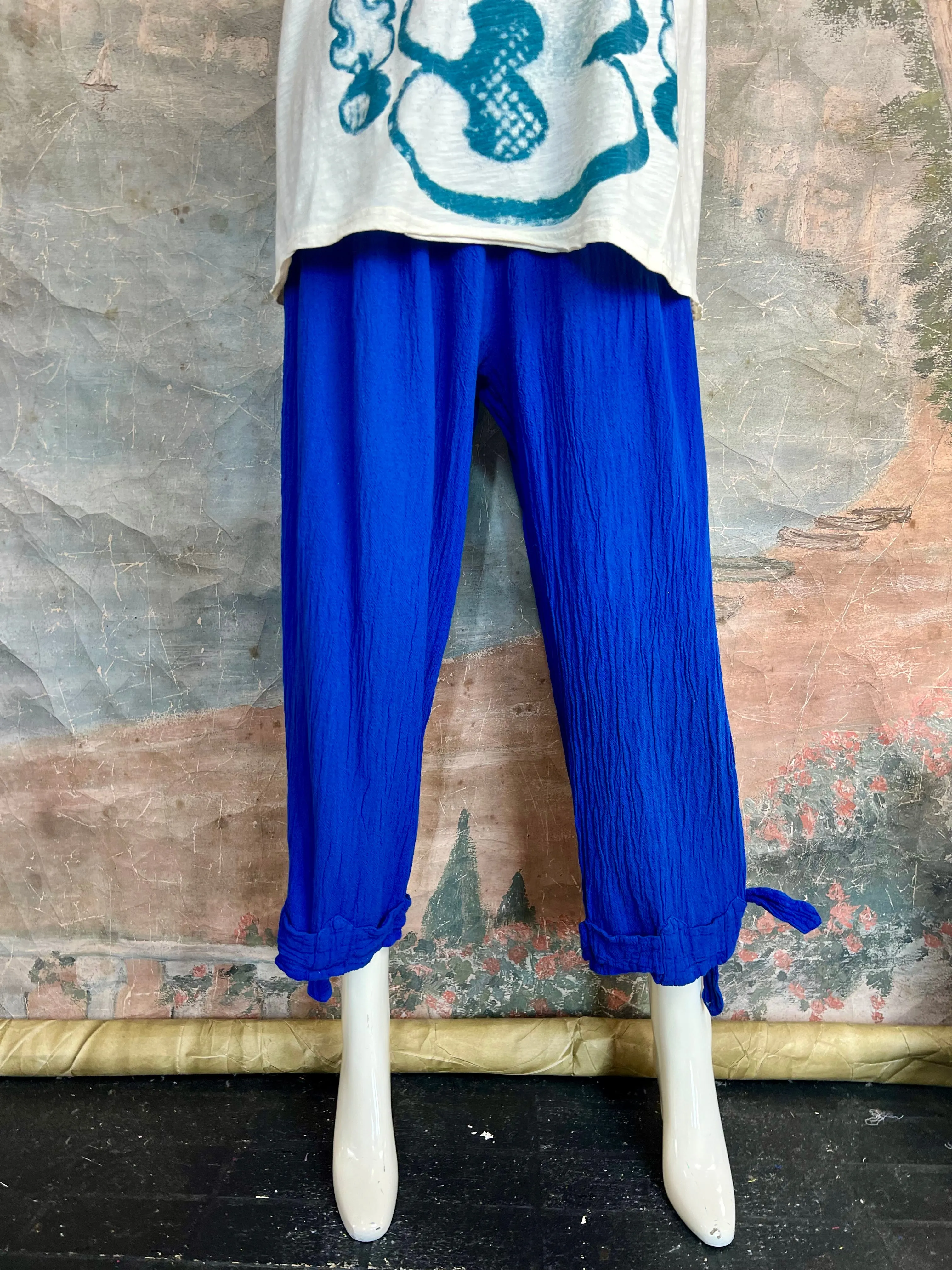 Oh My Gauze BANDO Pant-Cobalt Blue