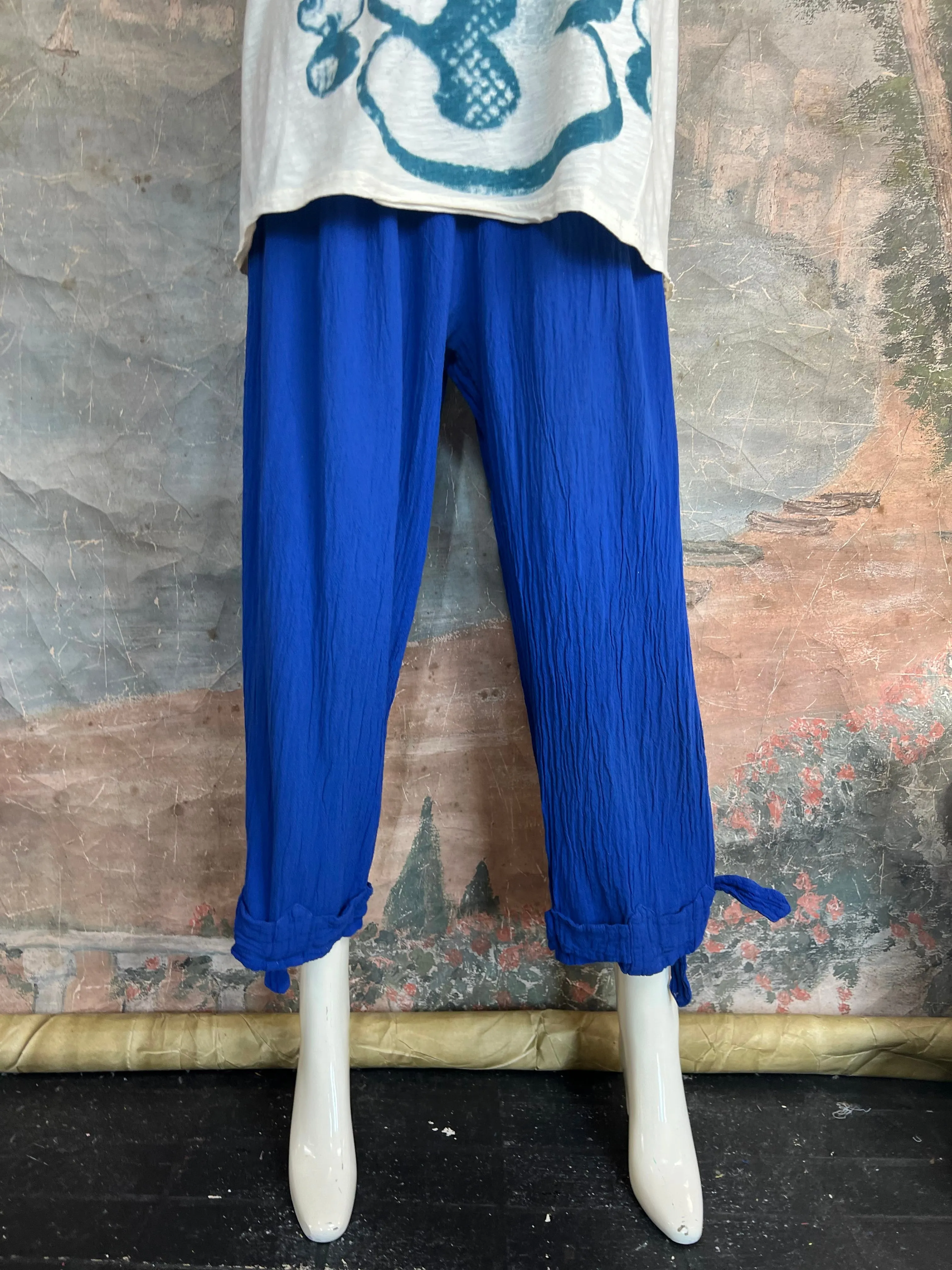 Oh My Gauze BANDO Pant-Cobalt Blue