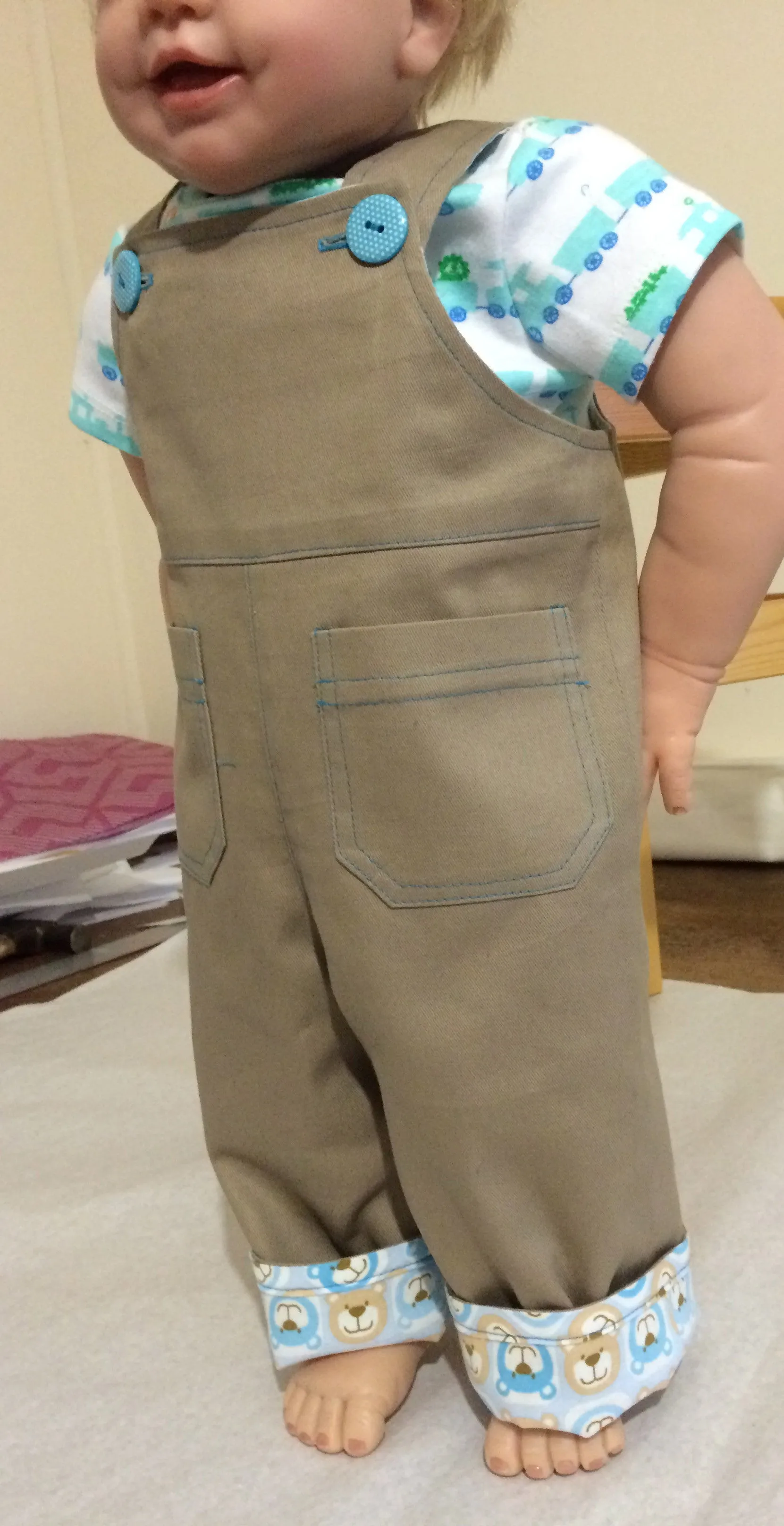 Overalls/Shortalls pdf sewing pattern OLLIE OVERALLS Sizes to fit 3 months to 4 years