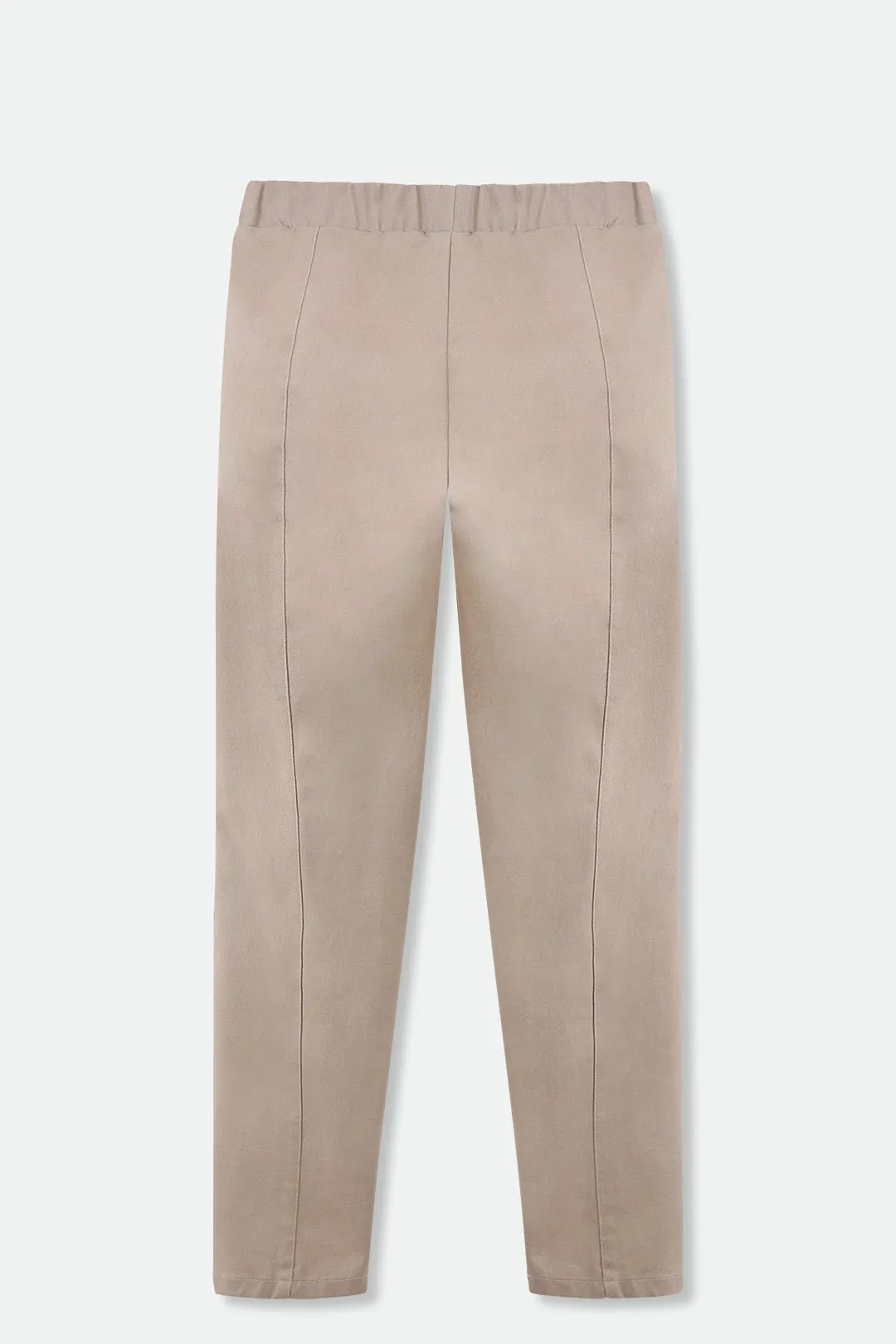 PERRYN PANT IN TECHNICAL COTTON STRETCH IN PINK BEIGE