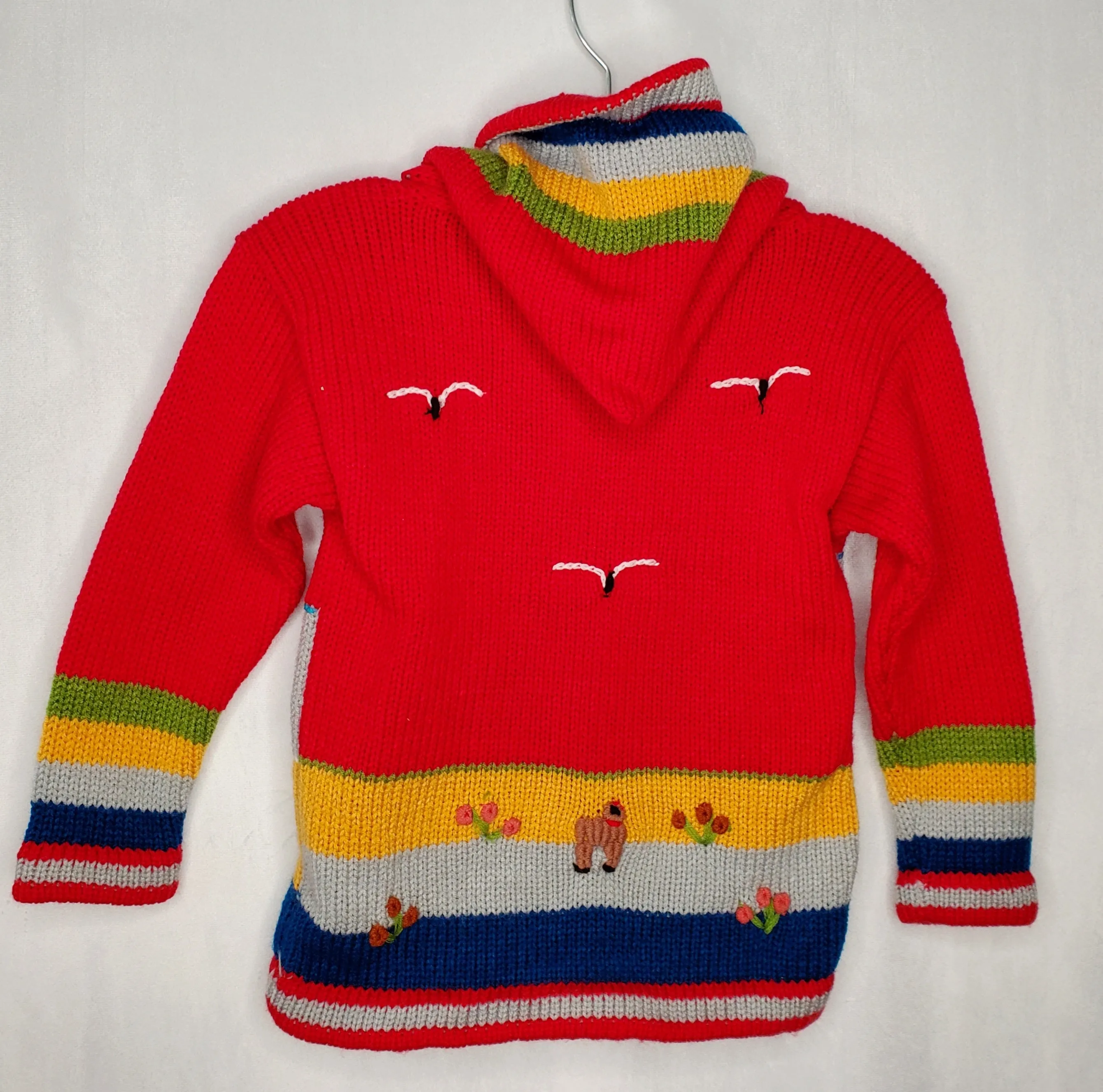 Peruvian Sweater - Red 3-4